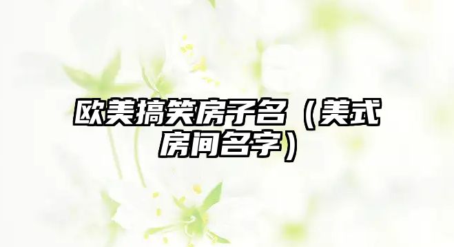 歐美搞笑房子名（美式房間名字）