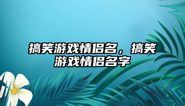 搞笑游戲情侶名，搞笑游戲情侶名字