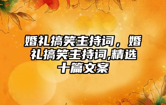 婚禮搞笑主持詞，婚禮搞笑主持詞,精選十篇文案