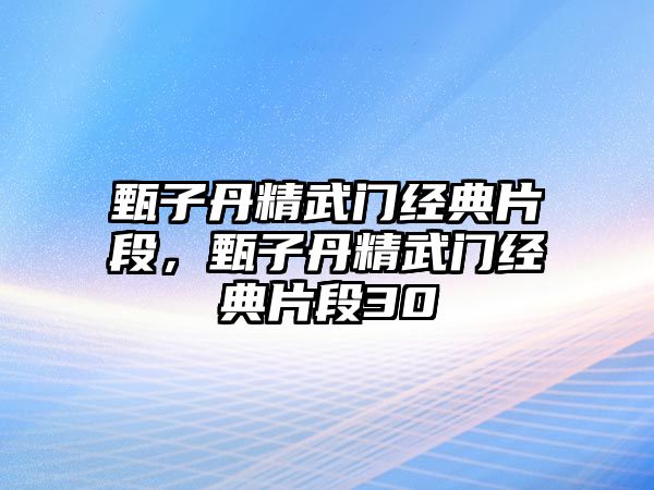 甄子丹精武門(mén)經(jīng)典片段，甄子丹精武門(mén)經(jīng)典片段30