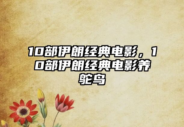 10部伊朗經(jīng)典電影，10部伊朗經(jīng)典電影養(yǎng)鴕鳥