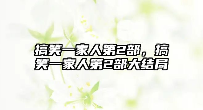 搞笑一家人第2部，搞笑一家人第2部大結(jié)局