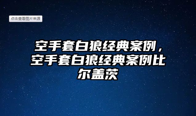 空手套白狼經(jīng)典案例，空手套白狼經(jīng)典案例比爾蓋茨