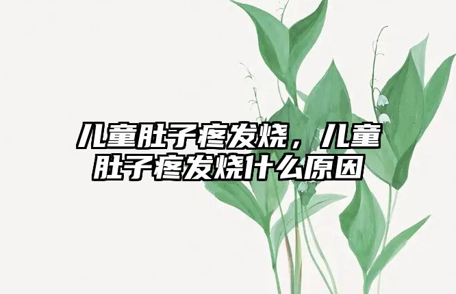 兒童肚子疼發(fā)燒，兒童肚子疼發(fā)燒什么原因