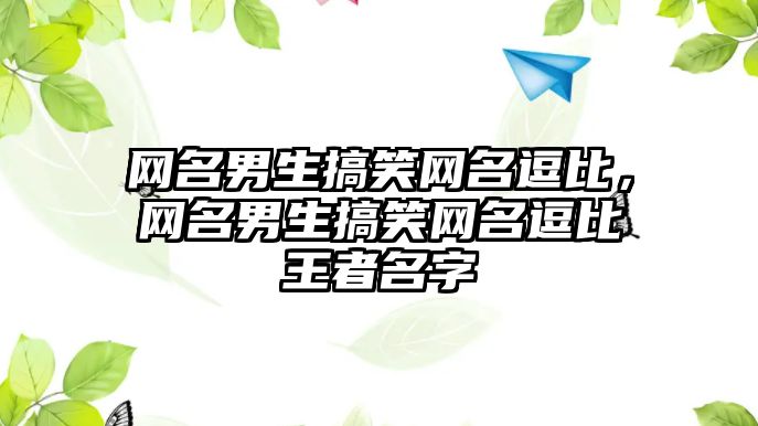 網(wǎng)名男生搞笑網(wǎng)名逗比，網(wǎng)名男生搞笑網(wǎng)名逗比王者名字