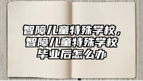 智障兒童特殊學(xué)校，智障兒童特殊學(xué)校畢業(yè)后怎么辦