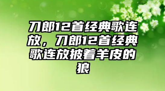 刀郎12首經(jīng)典歌連放，刀郎12首經(jīng)典歌連放披著羊皮的狼