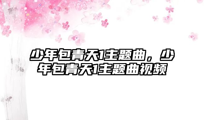 少年包青天1主題曲，少年包青天1主題曲視頻